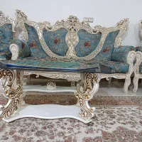 مبل ۹ نفره سلطنتی بهمراه میز و عسلی