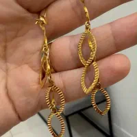 گوشواره طلا آویزی