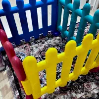نرده پرچین محافظ استخر توپ کودک ۴ تا بهمراه ۴ پایه