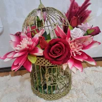 قفس طلایی مناسب دکور