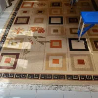 گلیم فرش ۶ متری برای باغ
