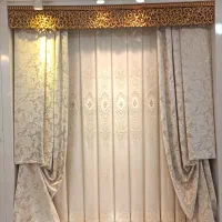 پرده گل برجسته آستر کشی
