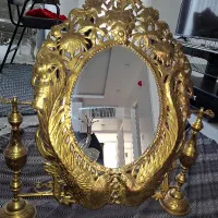 آینه انتیک ابکاری شده