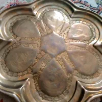 سینی۶قل برنجی عتیقه قدمت بالا