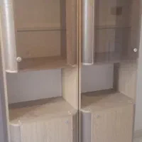 کمد ویترین چوب راش جا کفشی و لوازم کابین یکجا