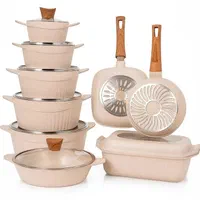 ارزونی قابلمهHOFNERچدن گرانیتی دسته چوب مدل لاکچری