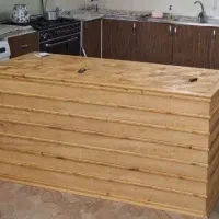 میز چوبی جزیره آشپزخانه