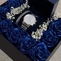 انواع دسته گل و باکس گل روبانی