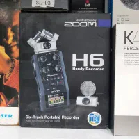 رکوردر زوم h6 و کابل افزایشی zoom  سیلور