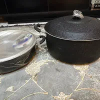 قابلمه سایز ۴۲ و ماهی تابه سایز ۴۲ داخل تفلون
