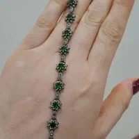 دستبند آنتیک نقره زنانه