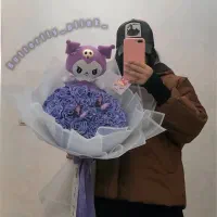 بوکت گل روبانی عروسکی