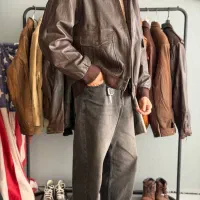 کت چرم خلبانی وینتیج