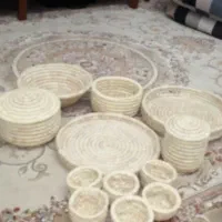 ظروف پذیرایی حصیری 12 پارچه