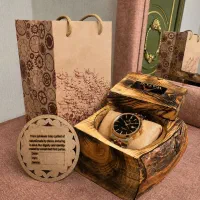 جعبه  چوبی ساعت