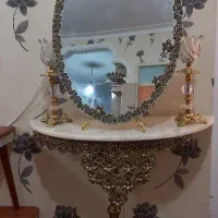 آیینه شمعدان برنز