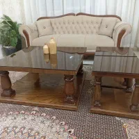 جلومبلی چوبی میز عسلی