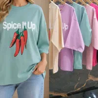 تیشرت باکسی فلفل
