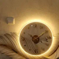 ساعت دیواری مدرن پر نوری ریموت دار