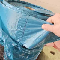 طاقه کیسه زباله دوخت و پرفراژ دار