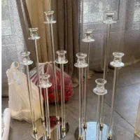 شمعدان ۵ شاخه لوله ای