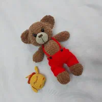عروسک و سرکلیدی های بافتنی
