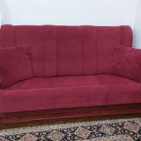 مبل هفت نفره زرشکی رنگ