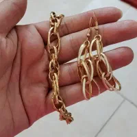 گردنبند و گوشواره طرح طلا