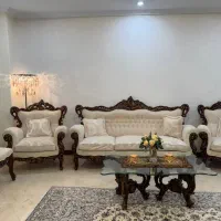 مبلمان ۹ نفره و میز نهار خوری ۸ نفره تمام چوب راش