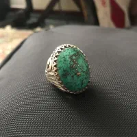 انگشتر فیروزه بارگه نقره