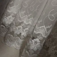 پرده توری خامه دوزی