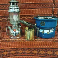 چراغ نفتی قدیمی خوراکپزی.زنبوری