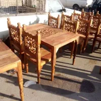 ناهار خوری چوبی نهارخوری سنتی گره چینی