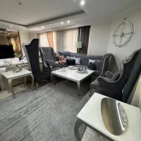 مبلمان استیل مدرن ۹ نفره با ناهار خوری ۸ نفره