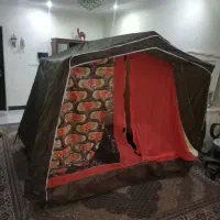 چادر مسافرتی انگلیسی کمپینگ دو پوش اسکلتی برزنتی