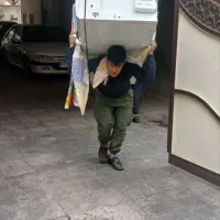 اتوبار گلبهاری کارگر با کامیون