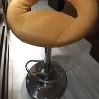 صندلی بار  چرخشی با روکش جیر ۳ عدد