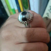 انگشتر سلیمانی باباقوری جزع سماوی