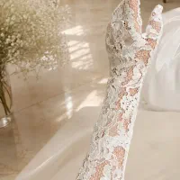 دستکش دانتل فرانسه نباتی