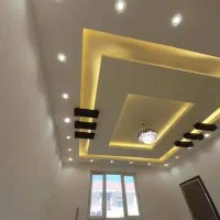 سقف کاذب و نور مخفی جوشکاری نما راویز گچکار دارم