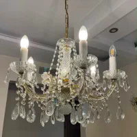 لوستر کریستال، لامپ، چراغ سقفی