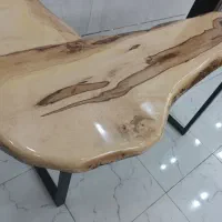 اپن یا میز بار و ناهارخوری چوپ طبیعی روستیک