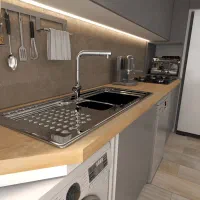 طراحی کابینت ، دکوراسیون داخلی سه بعدی