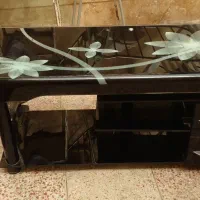 میز تلوزیون شیشه ای