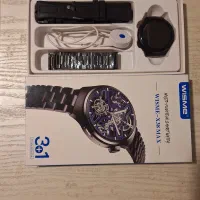 ساعت هوشمند wisme x38 max صفحه گرد رنگ مشکی