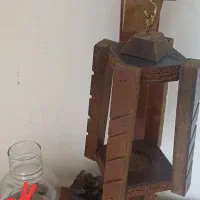 جا شمعی چوبی دیوار کوب