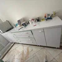 کابینت کشودار با سینک و شیر دندانپزشکی
