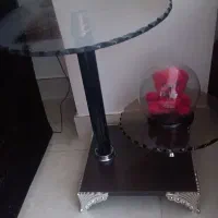 میز تلفن شیشه ای ،  کاملا نو