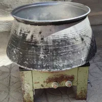 دیگ نذری پزی و گاز ۴‌ایه تک شعله