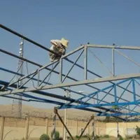 سقف شیروانی درب ریلی ودرب لولایی نرده حفاظ...